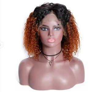 100% Human Hair Lace Front Wig Ombre